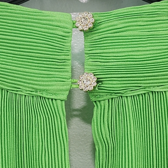 Ciebon Women's 100% Polyester Deep Plunge Halter Mini Dress - M - Picture 7 of 7